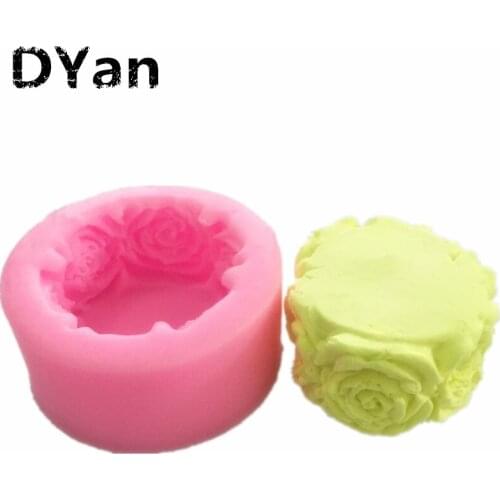 Rose Flower Fondant Cake Mold DIY 3D Silicone Mold Kitchen Pastry Baking Cake Decorating Tools A1448