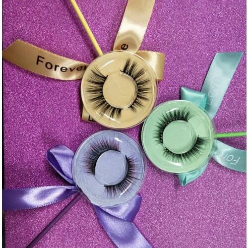 Seashine 10 pairs a lot Hot Style Mink Eyelash With Colorful Lollipop Wholesale Price Factory Hand Made For Free Shipping