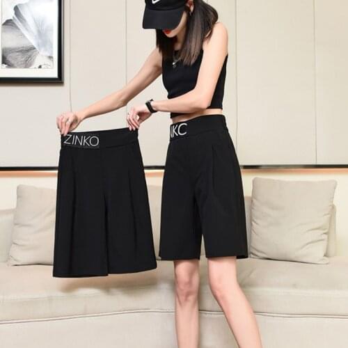 Newest Fashion Girl Women Plus Size Summer Knee Length Shorts Sweatpants High Waist Wide Leg Pants Capris Casual Boots Trousers