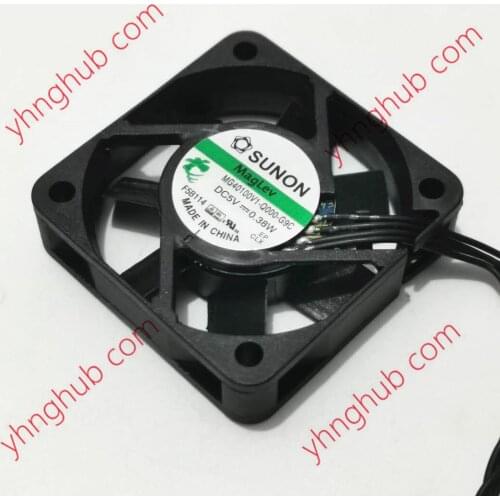 SUNON MG40100V1-Q000-G9C DC 5V 0.38W 40x40x10mm 4-wire Server Cooling Fan
