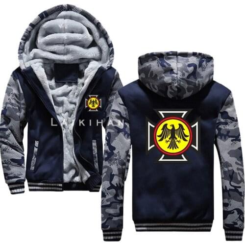 Hoodie mens German Eagle Crestprint sweatshirt autumn and winter new style mens hooded fashion casual zipper hoodieM-5XL