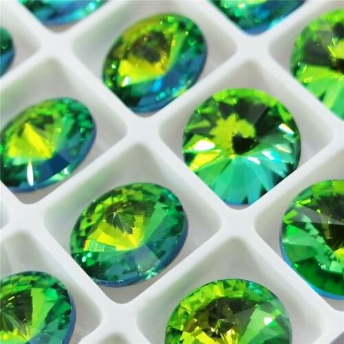 Rhinestone Crystal Rivoli Fancy Stone Crystals Strass point Back cristal decoration beads for handicraft diy Craft fabri