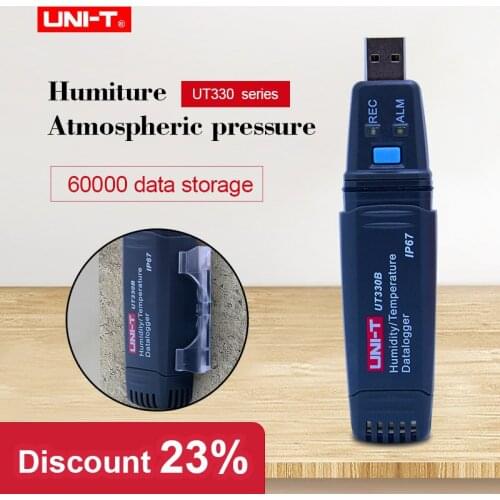 UNI-T UT330A/UT330B/UT330C USB Datalogger temperature humidity 60000 sets Temp Recorder Logger Temperature Recorder -40~80C
