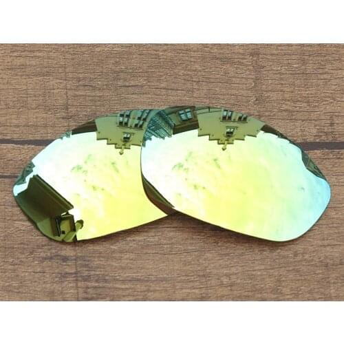 Vonxyz 24K Mirror Polycarbonate Replacement Lenses for-Oakley Straight Jacket 2007 Frame