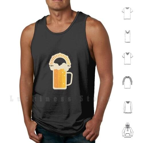 Funny Warning Refill Required Beer Lover Gift Tank Tops Vest Sleeveless Love Beer Beer Beer Gift For Men Beer Fan Beer Glass