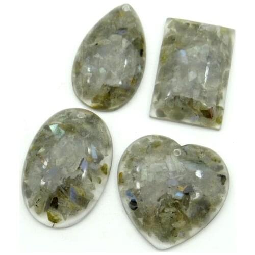 Natural stone aventurine lapis Quartz crystal Turquoises tiger eye Water droplets pendant for diy Jewelry making necklace 10PCS