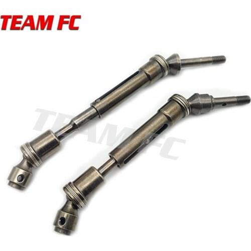 2 Pcs RC Car Upgrade Part Aluminum Alloy Front Rear Universal Drive Shaft CVD For 1/10 Scale Models Slash 4x4 S309