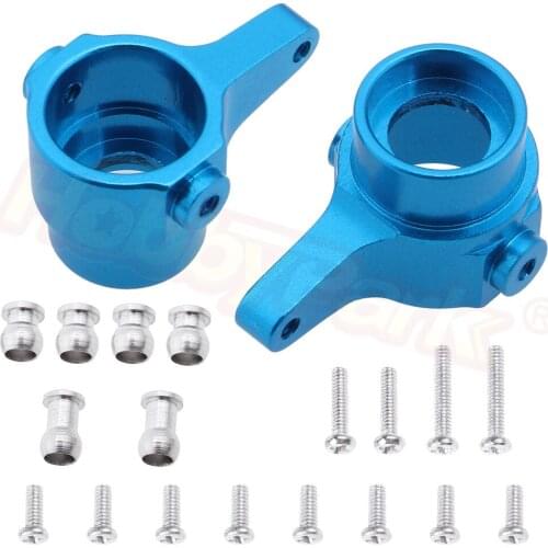 Aluminum Steering Hub Carrier Knuckle Set For WLtoys 1/28 RC Car K969 K989 K999 P929 4WD Short Course Drift Off Road Rally