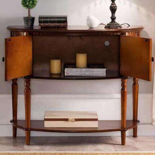 American furniture factory solid wood porch table porch cabinet simple end view porch desk corridor table wall table storage cab