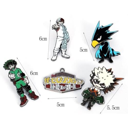 Anime My Hero Academia Badge Brooch Izuku Midoriya Bakugo Tokoyami Fumikage Gifts Accessories Cosplay Pendant Props