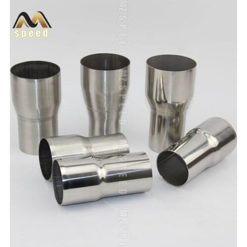 Car accessories 304 stainless steel reducer 57mm to 76mm stainless steel reducer exhaust pipe reducer