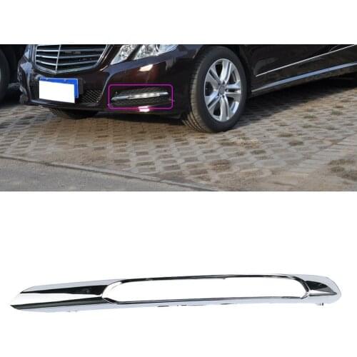 Car Front Left Chrome Daytime Running Light DRL Strip Plastic 2128851574 fit for Mercedes E Class W212 2009 2010 2011 2012