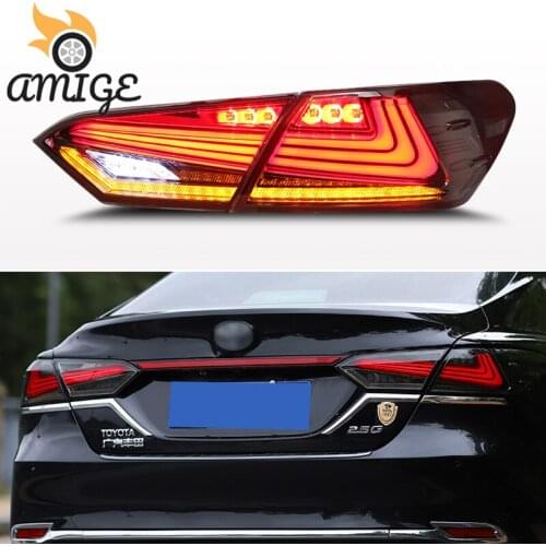 Car LED Taillight Tail Lights For Toyota Camry SE XSE 2018 2019 2020 Fog Lamp Brake Light Reverse Dynamic Turn Signal Rear Light