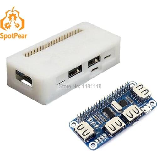 Raspberry Pi zero USB HUB HAT with 3D print case for zero W PI0