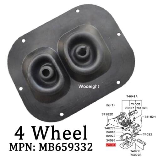 Wooeight 1Pc 4 Wheel Drive Gear Shift Lever Knob Inner Dust Boot Cover MB659332 Fit For Mitsubishi Pajero Montero v31 v32 v33