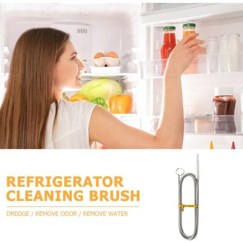 Refrigerator Cleaning Washing Brush Pipeline Cleaner Stainless Steel Household for Household Kitchen Easy Supplies