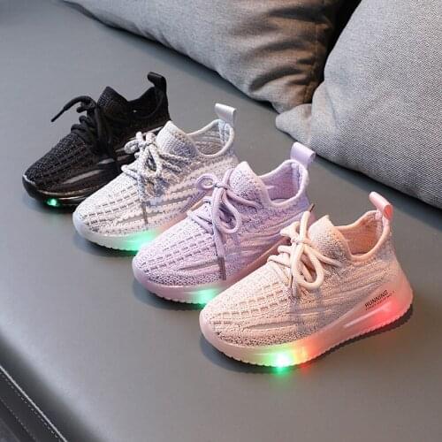 Size 21-30 Childrens Led Shoes Boys Girls Lighted Sneakers Glowing Shoes for Kid Sneakers Boys Baby Sneakers with Luminous Sole