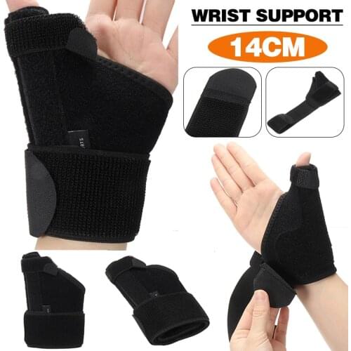 Elastic Thumb Protector Sports Brace Hand Wrist Care Support Splint Guard Basketball Sprain Fixed Thumb Stabilizer