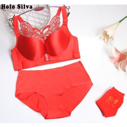 2019 Womens Fashion Sports Underwear Sets Comfortable and Breathable Sexy Lace Bra Set Push Up Wireless Underwear Set for Women