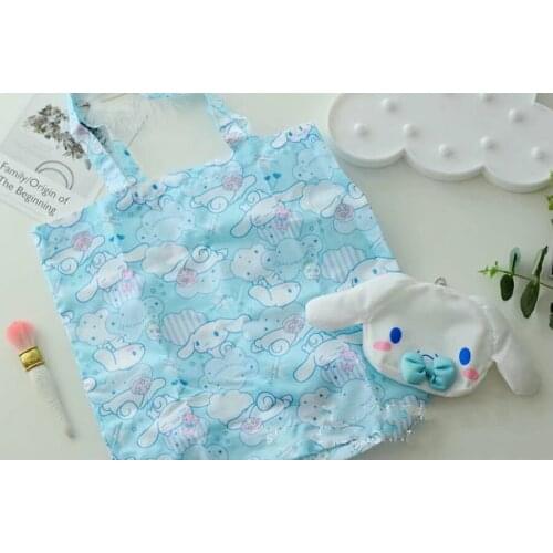 Cat Dog Pattern Environmental Storage Bag Foldable Shopping Bags Reusable Grocery Eco Tote Bag Creative Handbag