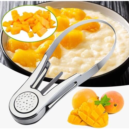 Creative Mangoes Fruit Cutter Avocado Dragon Fruit Watermelon Separator Stainless Steel Mango Peeler Kitchen Gadget Accessories