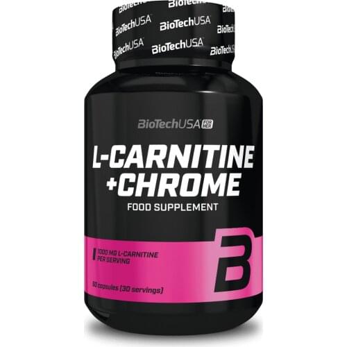 L-CARNITINE + CHROME 60 CAPSULES BIOTECH USA