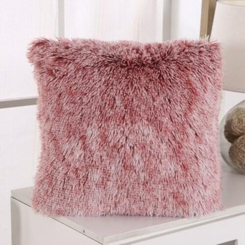 Soft Fur Plush Cushion Cover Pillowcase Home Decor Pillow Covers Living Room Bedroom Sofa Decorative Pillows Cover 43x43cm New