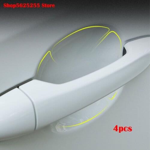 Car Door Handle Bowl Sticker For Nissan Qashqai J11 J10 2014 2015 2016 2017 2018 2019 2020 2021 Accessories Car Decoration