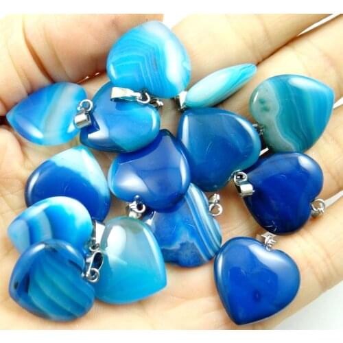 Natural stone Turquoises Quartz Crystal tiger eye Striped agates pendant for diy Jewelry making necklace Accessories50pcs