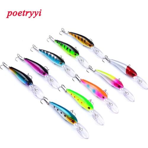 POETRYYI newest minnow fishing lure hard bait sea trolling lure 90mm/7.28g sinking for tuna bluefish 30