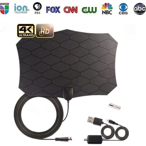 Lasted Indoor Digital HDTV antenna TV 900 Miles Radius Amplifier DVB-T2 isdb-tb clear satellite dish signal receiver Aerial