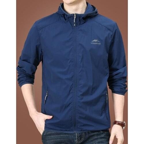 Ice Silk Sun Protection Clothing Mens Summer Mens Coat 2021 New Mens Clothing Breathable Sun Protection Clothing Mens Thin