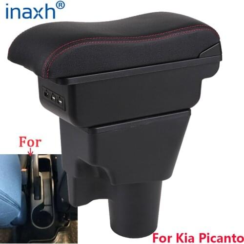 For Kia Picanto Armrest Box Picanto 3X-Line interior Retrofit parts car accessories Storage box car armrest No punching