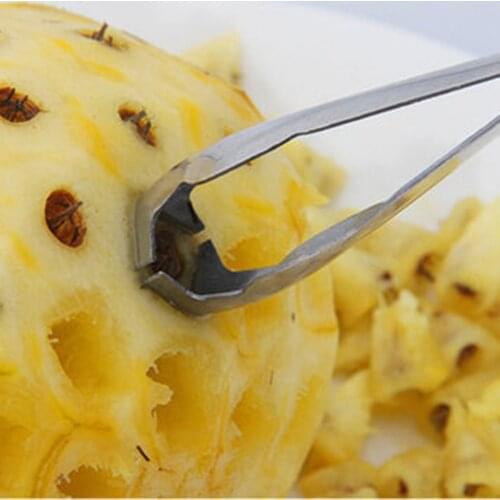 Pineapple Eye Peeler Kitchen Stainless Steel V-shaped Seed Remover Cutting Clip Kitchen Tools