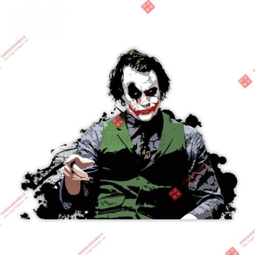 Selling Joker Funny Anime Car Sticker Decal Decor Cover Scratches Rear Windshield 3D Motorcycle Off-road Laptop