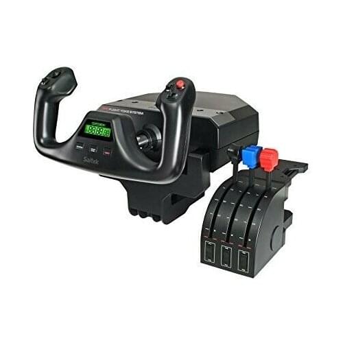 Logitech Flight Yoke System Logitech G Saitek PRO Flight Simulator Yoke Throttle System Sim for PC MAC
