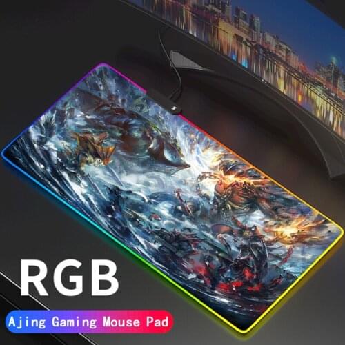Defense of the Ancients Mouse Pad LED RGB Gamer Anti-slip Rubber Pad Play Mats DOTA2 Gaming for Keyboard Laptop Computer PC