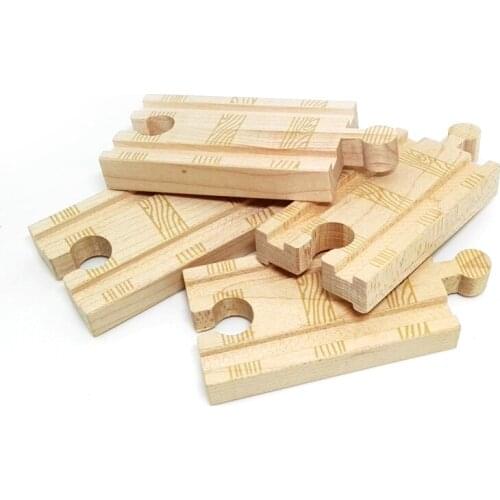 P36 short straight track railway exquisite pattern Compatible with wooden train track Children Track Gaming Accessories