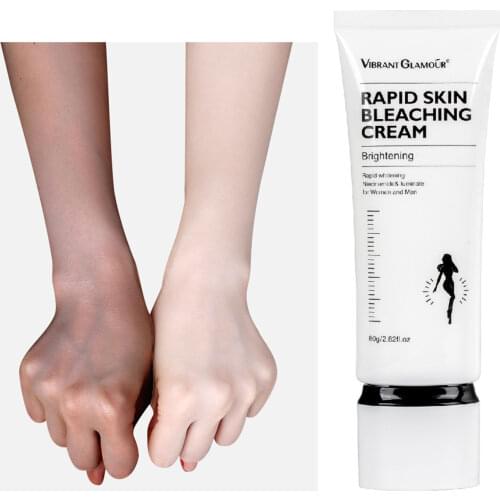 VIBRANT GLAMOUR Rapid Skin Bleaching Cream Whitening Brightening Moisturizing Long-lasting Soothing Repairing Body Lotion 80g