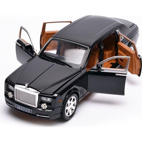 1:24 Diecasts Toy Vehicles Phantom Car Model With Sound Light Collection Toys Boy Children Gift
