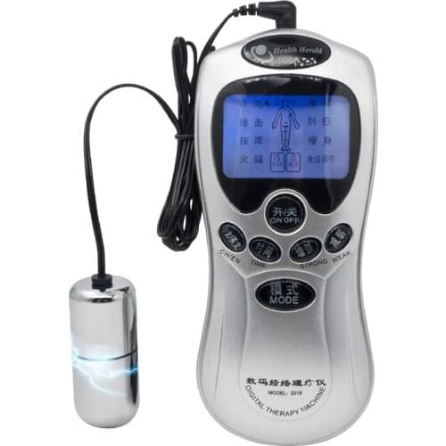 1 set Electro Anal Plug Electric Shock Host and Cable Electric Shock Sex Toys Electro Stimulation Sex Toys For TENS Adult Game