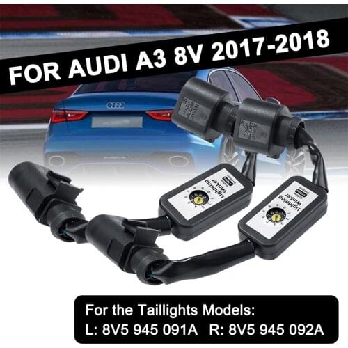 2pcs LED Taillight Add-on Module Dynamic Turn Signal Indicator Wire Harness Left & Right Tail Light For Audi A3 V8 2017-2018