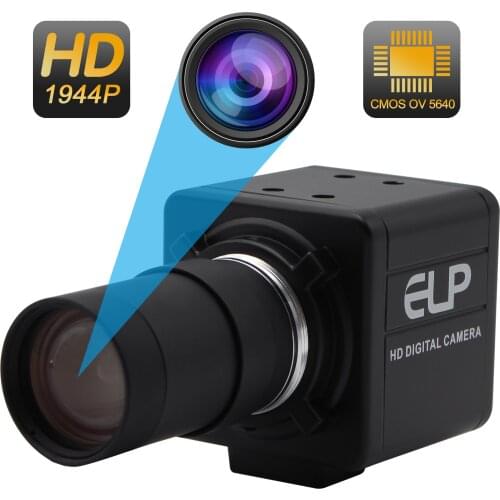 5Megapixel 2592X1944 high resolution webcam 5-50mm varifocal CS mount lens CCTV digital USB camera