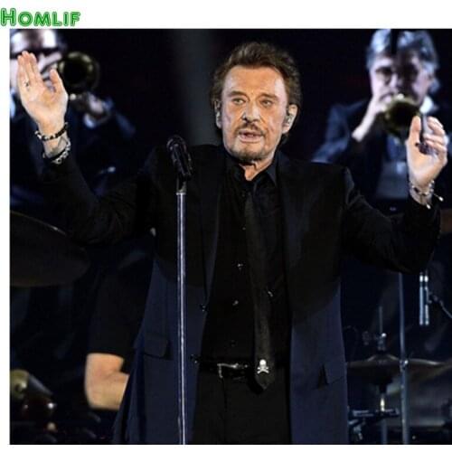 5D DIY full round&square Diamond Painting French Johnny Halliday Diamond Decoration Super Combination Diamond Embroidery Set