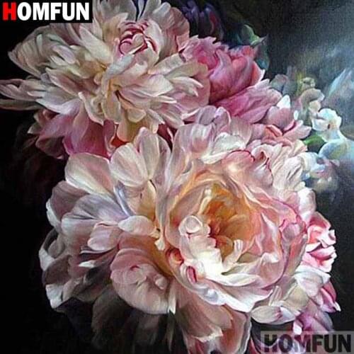 HOMFUN Full Square/Round Drill 5D DIY Diamond Painting "Flower landscape" Embroidery Cross Stitch 5D Home Decor Gift A17861