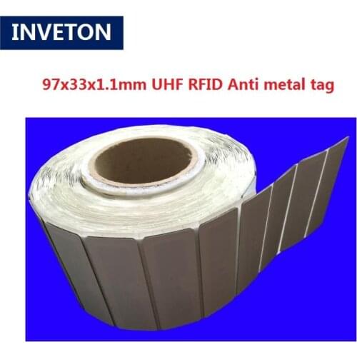 Anti metal RFID UHF Tag gen2 On Metal soft flexible sticker long reading range 1-2m printable uhf rfid adhesive tag sticker
