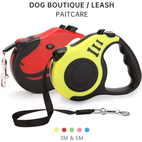 Automatic Retractable Pet Dog Leash 3m / 5m Small and Medium-Sized Dogs Leash Durable Nylon Retractable Extending Dogs Harness