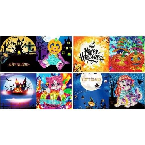 DIY Diamond Painting Kits for Kids Adults, Birthday Greeting Cards Embroidery Cross Stitch Painting for Christmas Home Decor