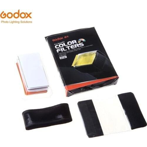 Godox CF-07 7 Colors 5 Pcs of Each Color Universal Speedlite Color Filter Kit for Canon Nikon Pentax Godox Yongnuo Flash Light