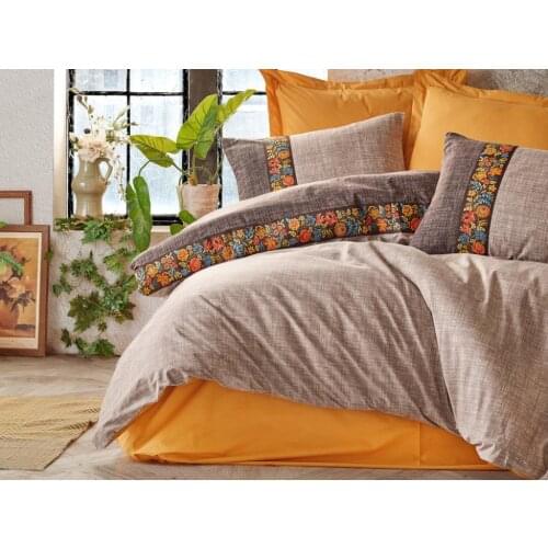 Cottonbox Folk Art Double Personality Duvet cover set Mink